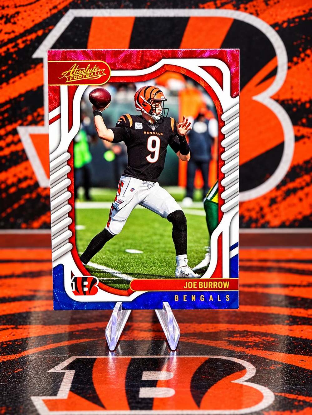 RARE Joe Burrow 2022 Panini Absolute Spectrum Red Card Cincinnati Bengals QB NFL